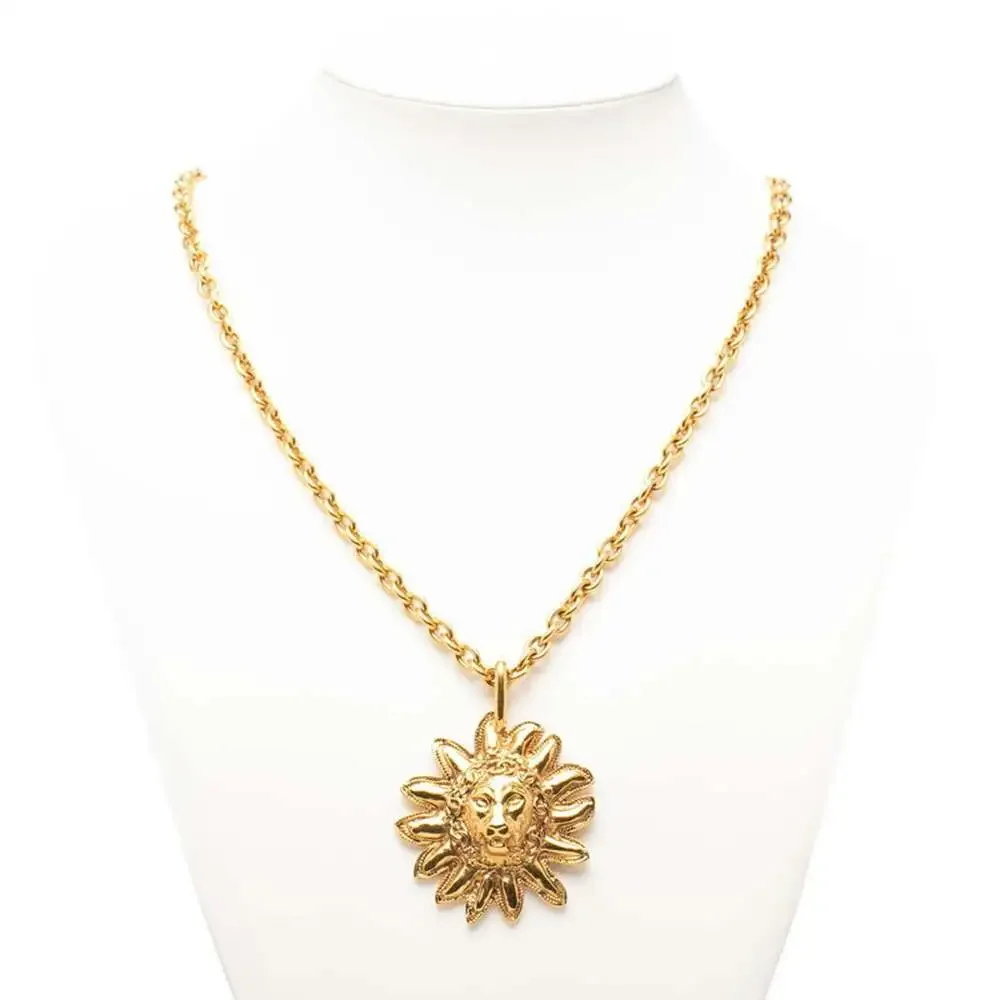 Chanel Cc Logo Pendant Necklace Metal #256864C10B